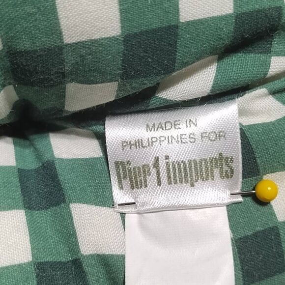 Pier 1 Imports Plaid Gingham Bunny Rabbit Overstuffed Plush 12" - Picture 7 of 7